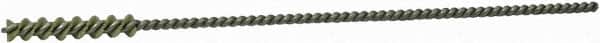 Weiler - 3/16" Diam Helical Nylon Tube Brush - Single Spiral, 0.012" Filament Diam, 1" Brush Length, 5" OAL, 0.087" Diam Galvanized Steel Shank - Exact Tooling