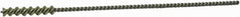 Weiler - 3/16" Diam Helical Nylon Tube Brush - Single Spiral, 0.012" Filament Diam, 1" Brush Length, 5" OAL, 0.087" Diam Galvanized Steel Shank - Exact Tooling