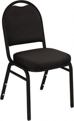 NPS - Fabric Black Stacking Chair - Black Frame, 18" Wide x 20" Deep x 34" High - Exact Tooling