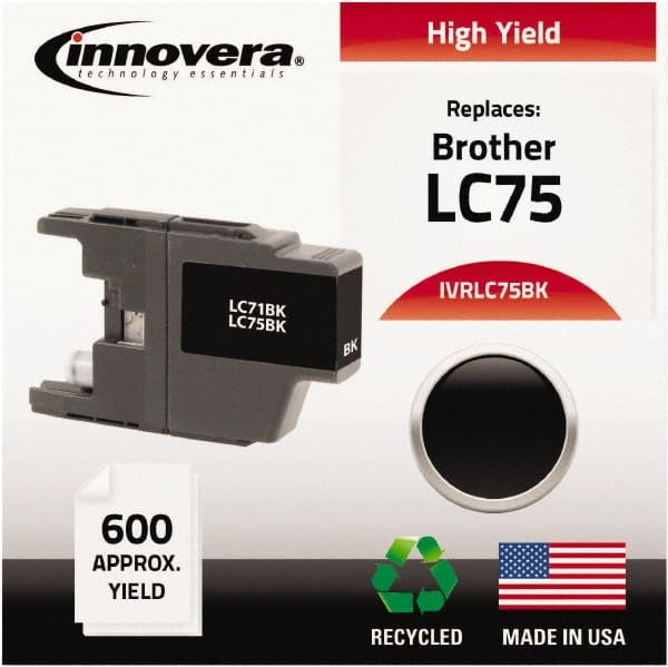 innovera - Black Inkjet Printer Cartridge - Use with Brother MFC-J6510DW, MFC-J6710DW, MFC-J6910DW, MFC-J825DW, MFC-J835DW - Exact Tooling