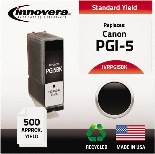 innovera - Black Inkjet Printer Cartridge - Use with Canon PIXMA iP3300, iP3500, iP4200, iP4300, iP4500, iP5200, MP500, MP510, MP520, MP530, MP600, MP610, MP800, MP810, MP830, MP950, MP960, MP970, MX700, MX850 - Exact Tooling