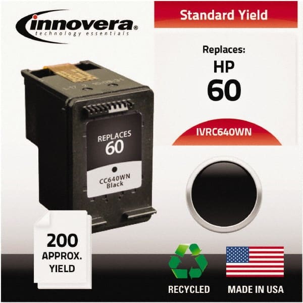 innovera - Black Inkjet Printer Cartridge - Use with HP Deskjet D2530, D2545, D2560, D5560, F4200, F4440, F4480, Photosmart C4640, C4650, C4680, C4795 - Exact Tooling