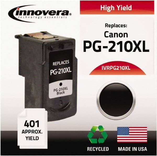 innovera - Black Inkjet Printer Cartridge - Use with Canon PIXMA iP2702, MP240, MP250, MP480, MP490, MX300, MX320, MX330 - Exact Tooling