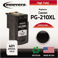 innovera - Black Inkjet Printer Cartridge - Use with Canon PIXMA iP2702, MP240, MP250, MP480, MP490, MX300, MX320, MX330 - Exact Tooling
