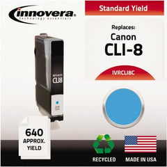 innovera - Cyan Inkjet Printer Cartridge - Use with Canon PIXMA iP3300, iP3500, iP4200, iP4300, iP4500, iP5200, MP500, MP510, MP520, MP530, MP600, MP610, MP800, MP810, MP830, MP950, MP960, MP970, MX700, MX850 - Exact Tooling