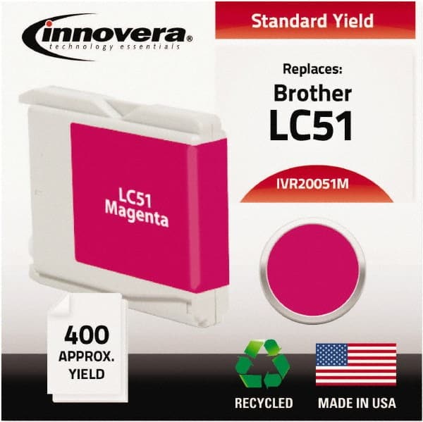 innovera - Magenta Ink Cartridge - Use with Brother DCP-130C, 330C, 350C, Fax 1360, 1860C, 1960C, 2480C, 2580C, MFC-230C, 240C, 440CN, 465CN, 665CW, 685CW, 845CW, 885CW, 3360C, 5460CN, 5860CN - Exact Tooling