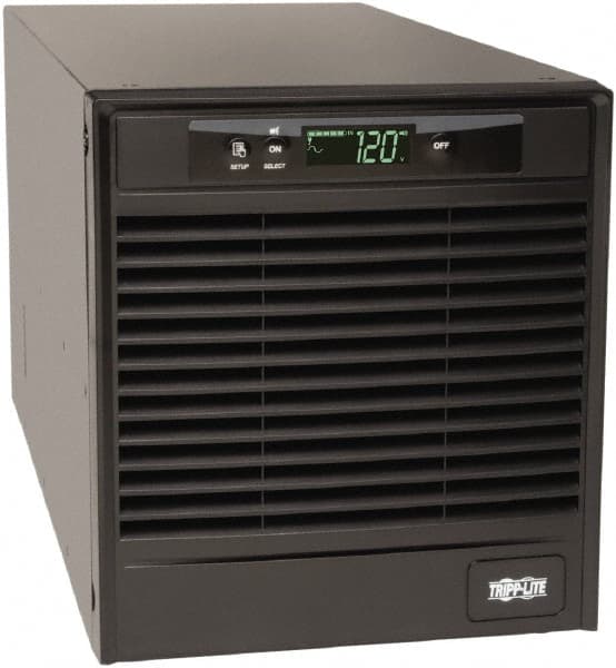 Tripp-Lite - 15 Amp, 1,500 VA, Tower & Rack Mount Online Backup Uninterruptible Power Supply - Backup 4-1/2 min with Full Load & 13 min with Half Load, 120 VAC Input & Output, 1,350 Watt Output, 1 Phases, 6 Outlets - Exact Tooling