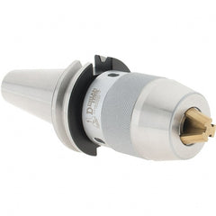 Dorian Tool - CAT40, 1/2" Max Capacity, Integral Shank Drill Chuck - Keyless, Taper Shank, 2" Sleeve Diam - Exact Tooling