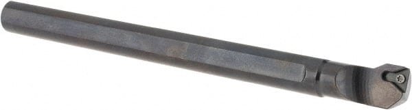 Dorian Tool - 0.77" Min Bore Diam, 8" OAL, 5/8" Shank Diam, S-STFP Indexable Boring Bar - 1-1/4" Max Bore Depth, Screw Holding Method - Exact Tooling