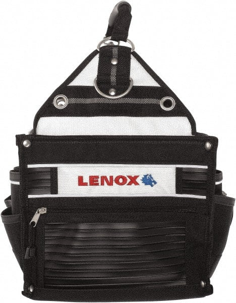 Lenox - 33 Pocket Black Ballistic Nylon Tool Tote - 10" Wide x 10" Deep x 12" High - Exact Tooling