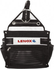 Lenox - 33 Pocket Black Ballistic Nylon Tool Tote - 10" Wide x 10" Deep x 12" High - Exact Tooling
