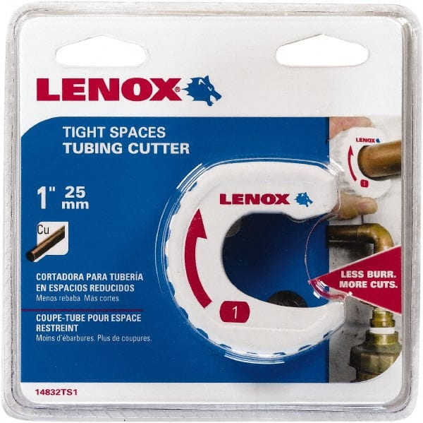 Lenox - 1" Pipe Capacity, Tube Cutter - Cuts Copper - Exact Tooling