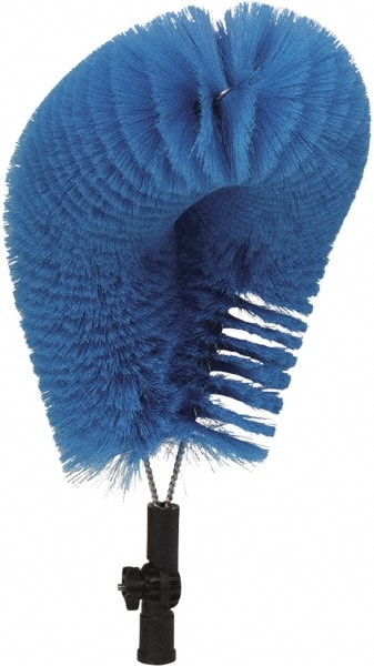 Vikan - Polyester Clean In Place Brush - 4-13/32" Bristle Length, 20" Long Head, Blue - Exact Tooling