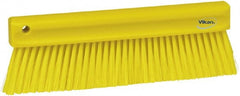 Vikan - Polyester Counter Brush - 2" Bristle Length, 11" Long x 1-1/4" Wide Head, Yellow - Exact Tooling