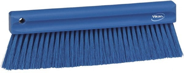 Vikan - Polyester Counter Brush - 2" Bristle Length, 11" Long x 1-1/4" Wide Head, Blue - Exact Tooling