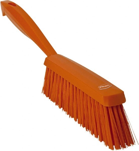 Vikan - 14" OAL, Polyester Staple Set Bench Brush - 2" Bristle Length, 6-3/8" Long Head, Orange - Exact Tooling