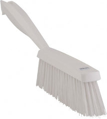 Vikan - 14" OAL, Polyester Staple Set Bench Brush - 2" Bristle Length, 6-3/8" Long Head, White - Exact Tooling