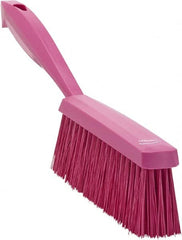 Vikan - 14" OAL, Polyester Staple Set Bench Brush - 2" Bristle Length, 6-3/8" Long Head, Pink - Exact Tooling