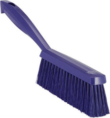 Vikan - 14" OAL, Polyester Staple Set Bench Brush - 2" Bristle Length, 6-3/8" Long Head, Purple - Exact Tooling