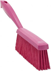 Vikan - 14" OAL, Polyester Staple Set Bench Brush - 2" Bristle Length, 6-3/8" Long Head, Pink - Exact Tooling