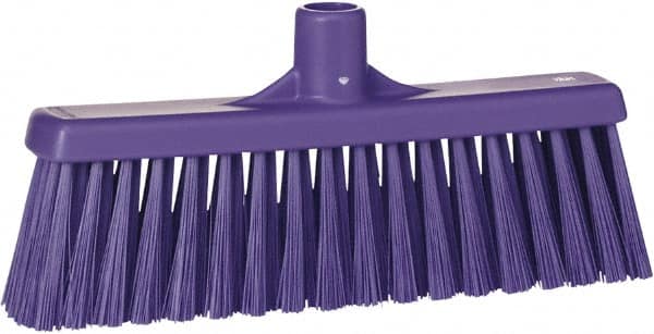 Vikan - 5-5/8" OAL Polyester Bristle Lobby Broom - 3" Bristle Length, 11" Wide - Exact Tooling