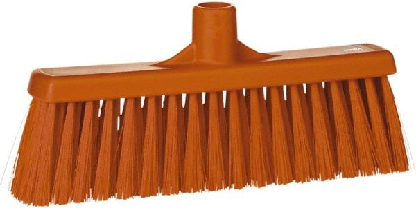 Vikan - 5-5/8" OAL Polyester Bristle Lobby Broom - 3" Bristle Length, 11" Wide - Exact Tooling