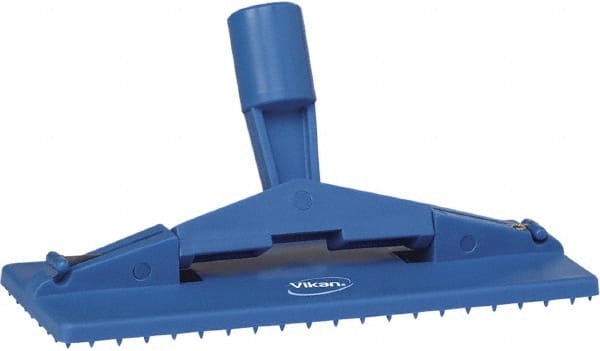 Vikan - 9" Long x 3-3/4" Wide Scouring Pad Holder - Blue - Exact Tooling