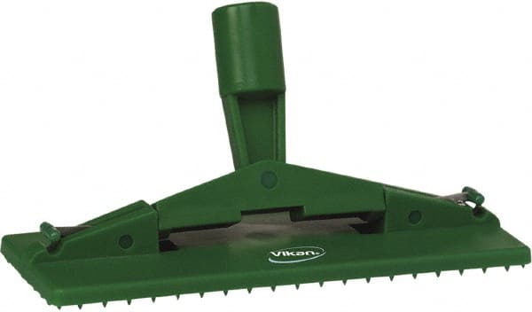 Vikan - 9" Long x 3-3/4" Wide Scouring Pad Holder - Green - Exact Tooling