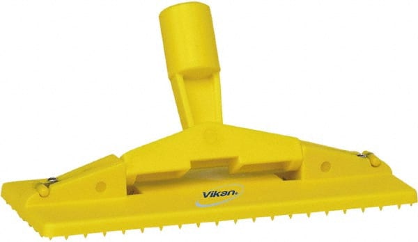 Vikan - 9" Long x 3-3/4" Wide Scouring Pad Holder - Yellow - Exact Tooling