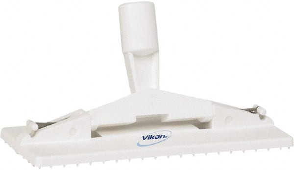 Vikan - 9" Long x 3-3/4" Wide Scouring Pad Holder - White - Exact Tooling