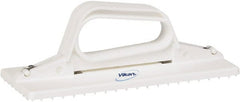Vikan - 9" Long x 3-3/4" Wide Scouring Pad Holder - White - Exact Tooling