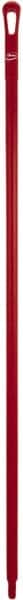Vikan - 59 x 1-1/4" Polypropylene Squeegee Handle - European Threaded Connection, Red - Exact Tooling