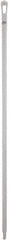 Vikan - 59 x 1-1/4" Polypropylene Squeegee Handle - European Threaded Connection, White - Exact Tooling