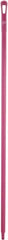 Vikan - 59 x 1-1/4" Polypropylene Squeegee Handle - European Threaded Connection, Pink - Exact Tooling
