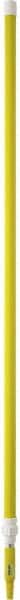 Vikan - 115 x 1-1/4" Aluminum Squeegee Handle - European Threaded Connection, Yellow, Telescoping - Exact Tooling