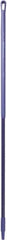 Vikan - 59 x 1-1/4" Fiberglass Squeegee Handle - European Threaded Connection, Purple - Exact Tooling
