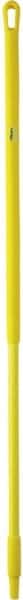 Vikan - 51 x 1-1/4" Fiberglass Squeegee Handle - European Threaded Connection, Yellow - Exact Tooling