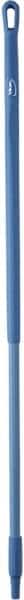 Vikan - 51 x 1-1/4" Fiberglass Squeegee Handle - European Threaded Connection, Blue - Exact Tooling