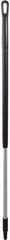 Vikan - 51 x 1-1/4" Aluminum Squeegee Handle - European Threaded Connection, Black - Exact Tooling