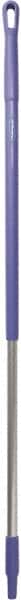 Vikan - 51 x 1-1/4" Aluminum Squeegee Handle - European Threaded Connection, Purple - Exact Tooling