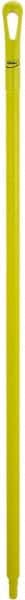 Vikan - 51 x 1-1/4" Polypropylene Squeegee Handle - European Threaded Connection, Yellow - Exact Tooling