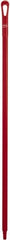 Vikan - 51 x 1-1/4" Polypropylene Squeegee Handle - European Threaded Connection, Red - Exact Tooling
