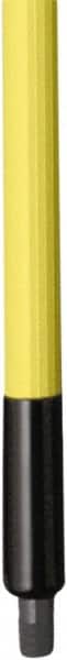 Remco - 187 x 1-1/4" Fiberglass Squeegee Handle - European Threaded Connection, Yellow, Telescoping - Exact Tooling