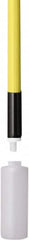 Remco - 188 x 1-1/4" Fiberglass Squeegee Handle - European Threaded Connection, Yellow, Telescoping - Exact Tooling