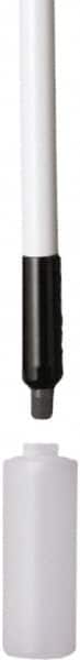 Remco - 192 x 1-1/4" Fiberglass Squeegee Handle - European Threaded Connection, White, Telescoping - Exact Tooling