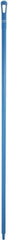 Vikan - 67 x 1-19/64" Polypropylene Squeegee Handle - European Threaded Connection, Blue - Exact Tooling