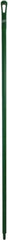 Vikan - 67 x 1-19/64" Polypropylene Squeegee Handle - European Threaded Connection, Green - Exact Tooling