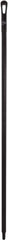 Vikan - 59 x 1-1/4" Polypropylene Squeegee Handle - European Threaded Connection, Black - Exact Tooling
