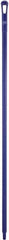 Vikan - 59 x 1-1/4" Polypropylene Squeegee Handle - European Threaded Connection, Purple - Exact Tooling
