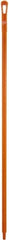 Vikan - 59 x 1-1/4" Polypropylene Squeegee Handle - European Threaded Connection, Orange - Exact Tooling